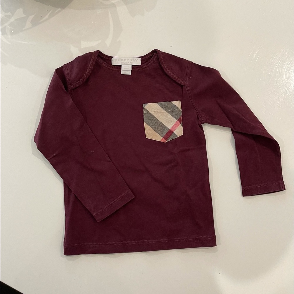 Maroon Burberry top